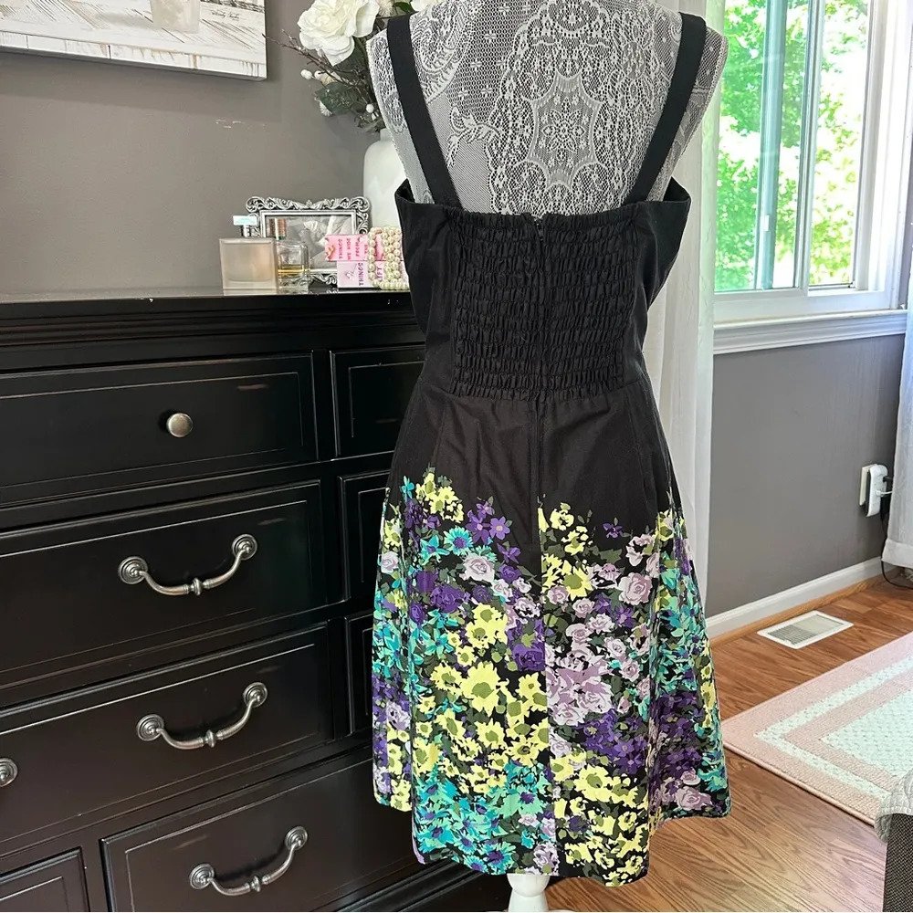 Madison Leigh Floral Fit & Flare Dress Sz 12 - Image 4