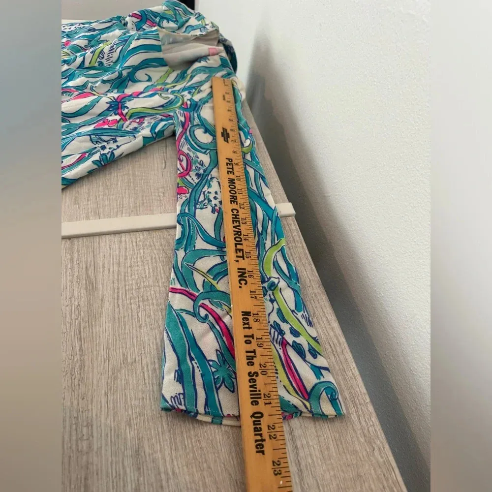 Lilly Pulitzer Long Story Colette Swing Tunic Dress Bell Sleeves Giraffe XXS - Image 9