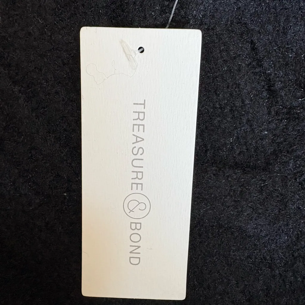 Treasure & Bond Black Cable Knit Sweater Size Small Cotton Blend‎ NWT - Image 8