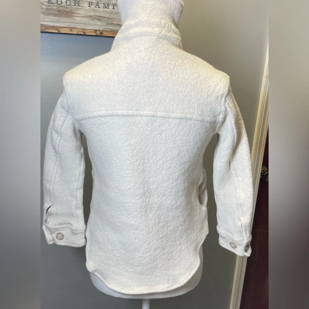 Aritzia Wilfred Free Women's Wool Button Up Jacket Cream‎ Size XS - Image 3