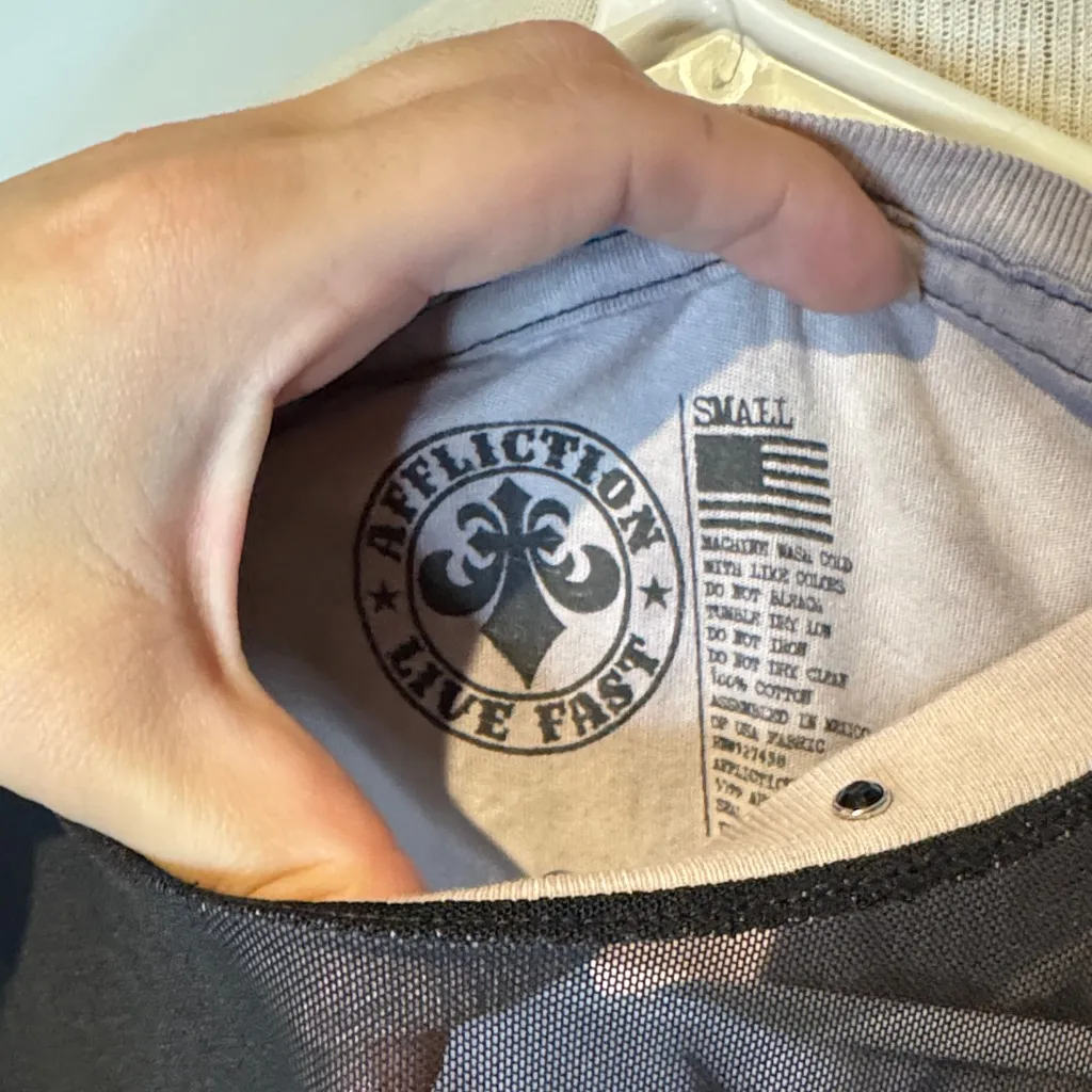 Vintage Affliction Women's Tie-Dye Cutout Tee - Image 2