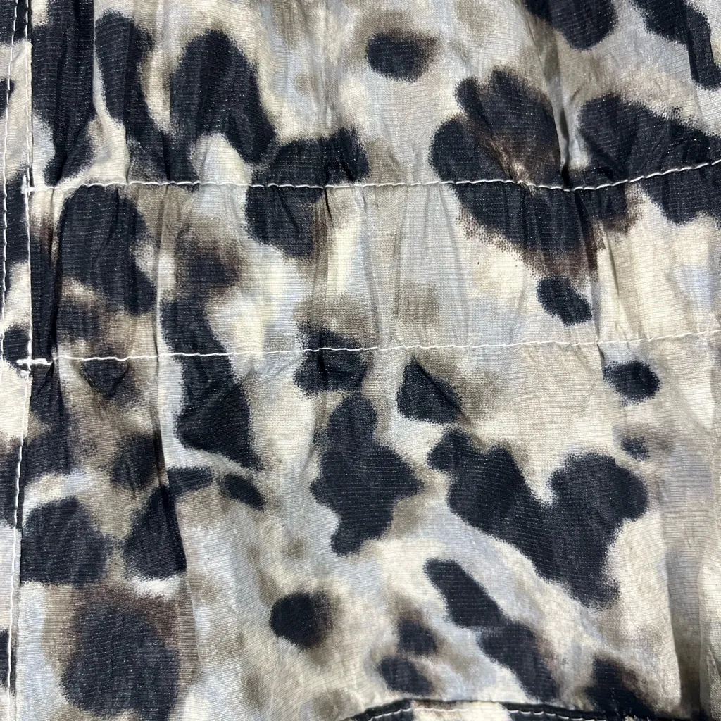 ALFANI Leopard Print Ladies Rain Jacket Elastic Waist Zip Snap‎ Close XL NEW - Image 4