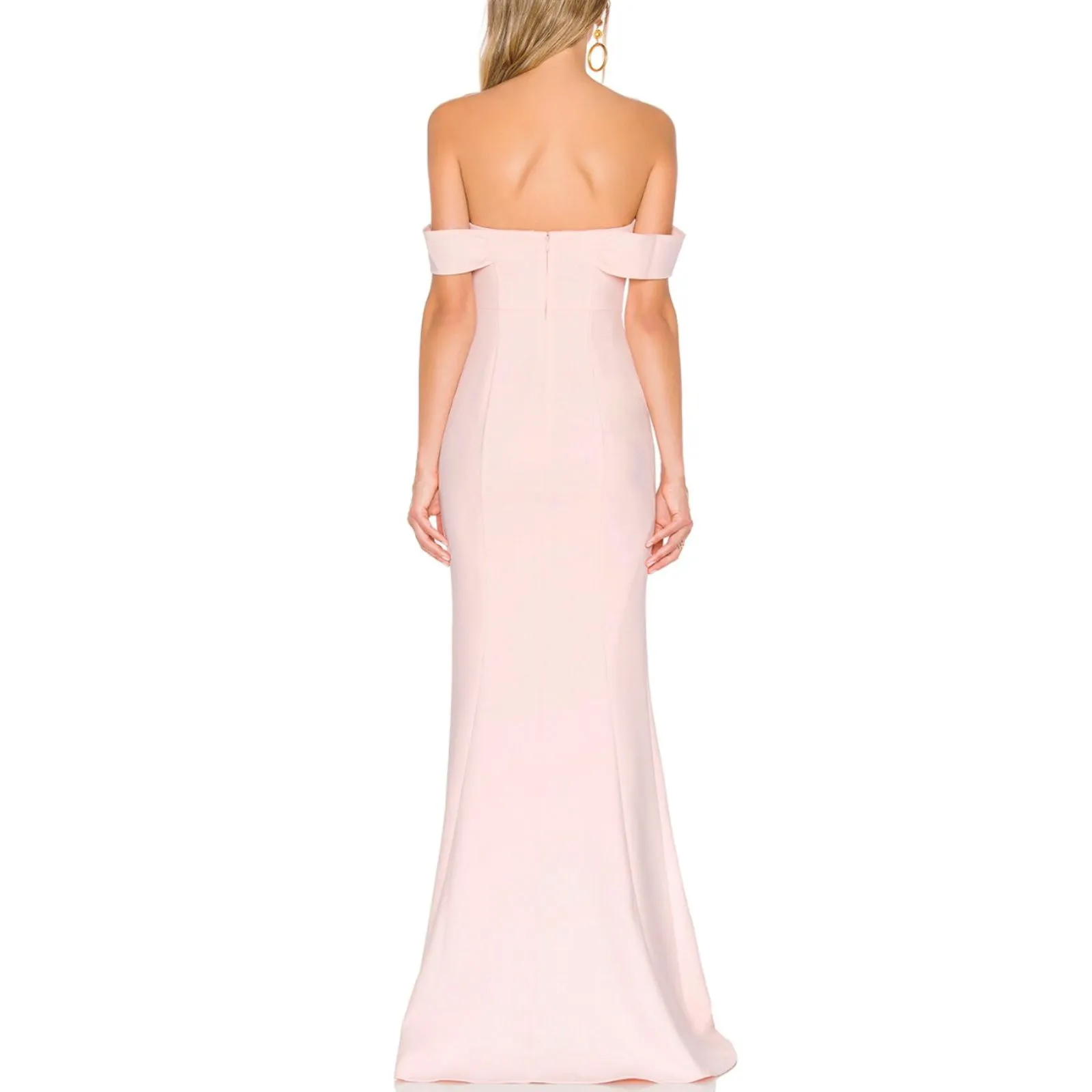LIKELY Bartolli Off Shoulder Gown Seashell‎ Pink NWT Sz 2 - Image 2