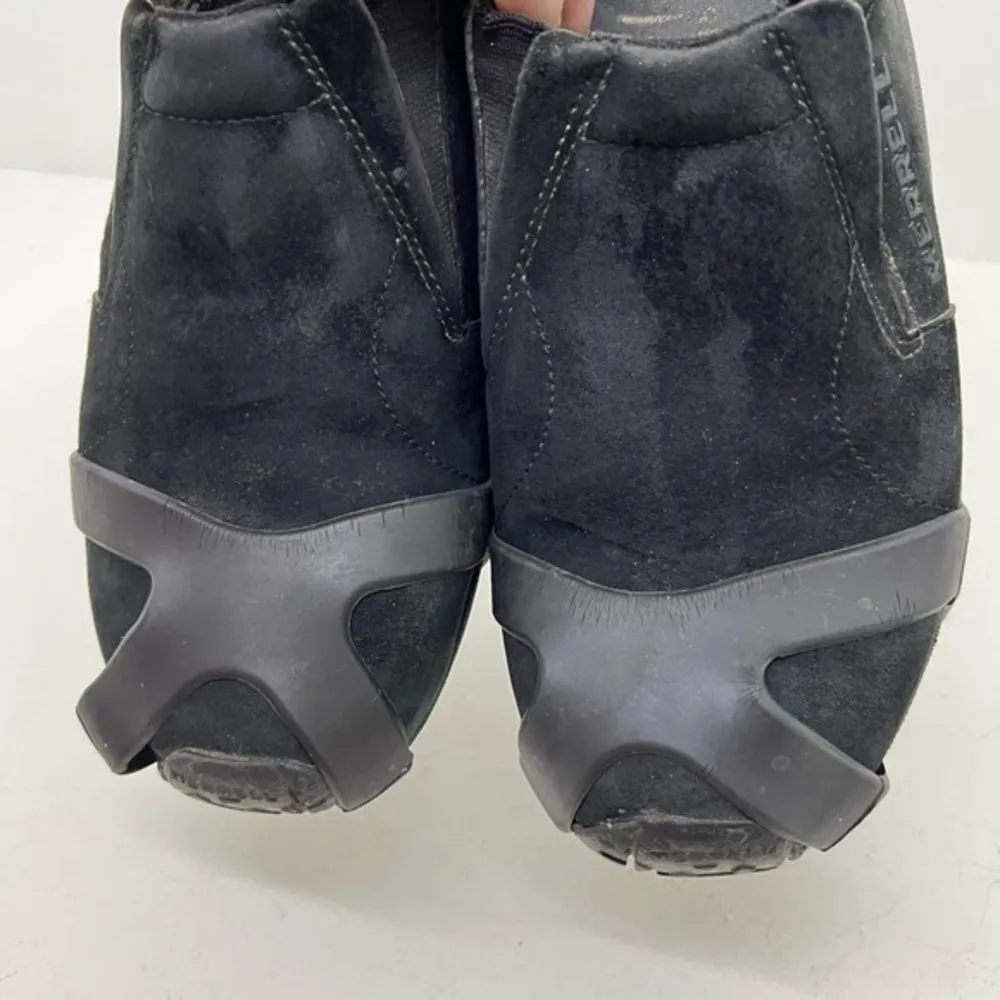 Merrell Womens 10 Jungle Moc Slip On Hiking Shoes Black Suede Low Top 60826 - Image 9