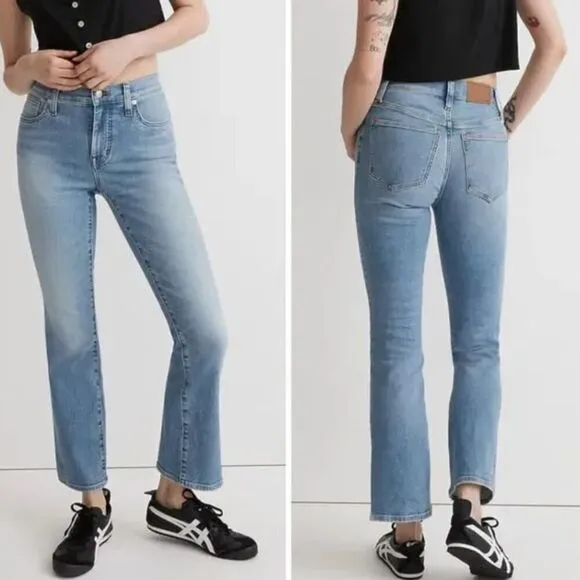 NEW Madewell Kick Out Crop Jeans in Carey Wash, 27‎ - Image 2