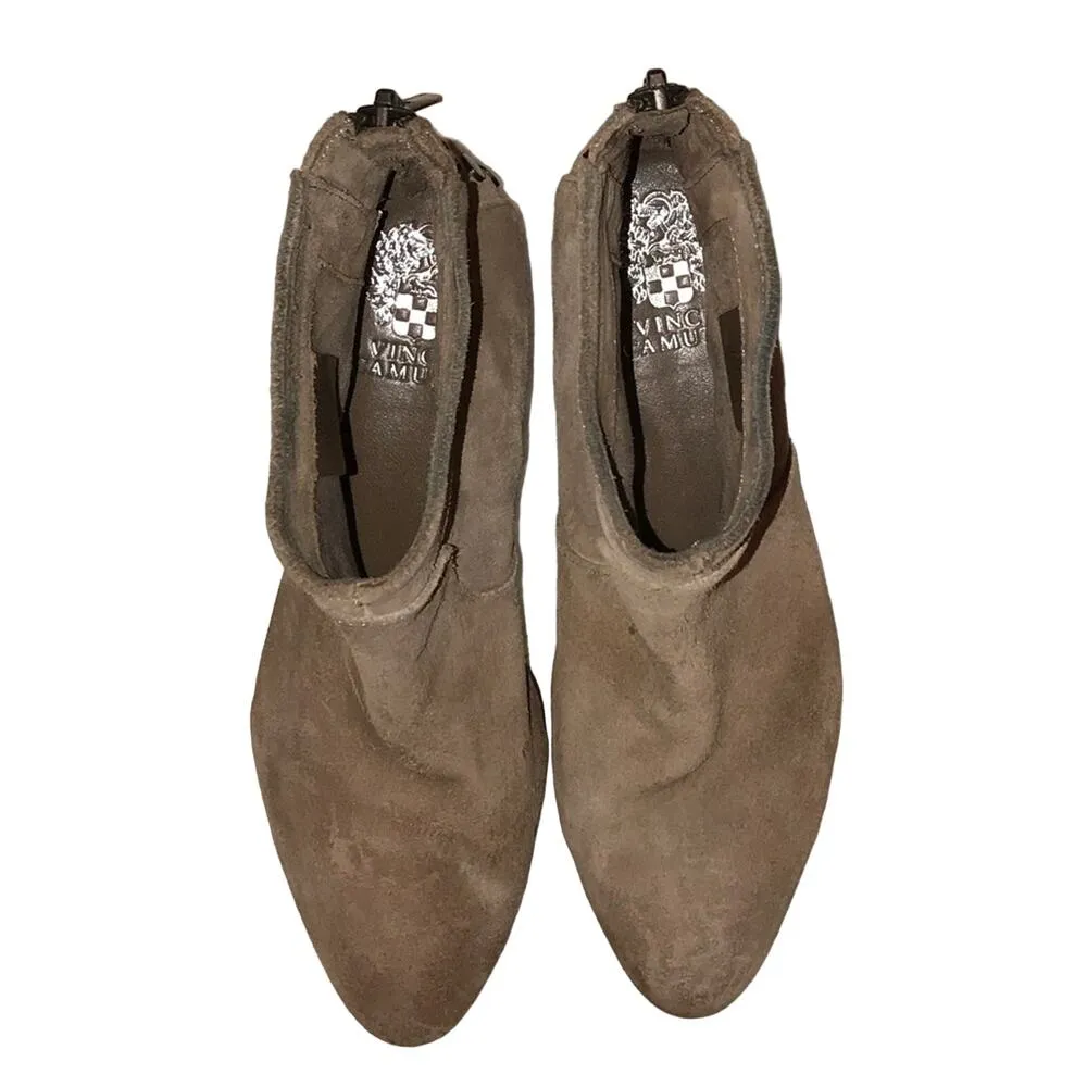 Vince Camuto Cinza Suede Tan Booties - Image 5