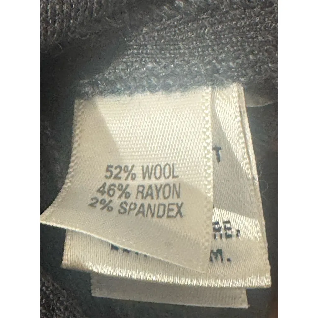 St. John Black Knit Pants 12 Wool Blend Stretch PullOn Straight Leg Quiet Luxury - Image 5