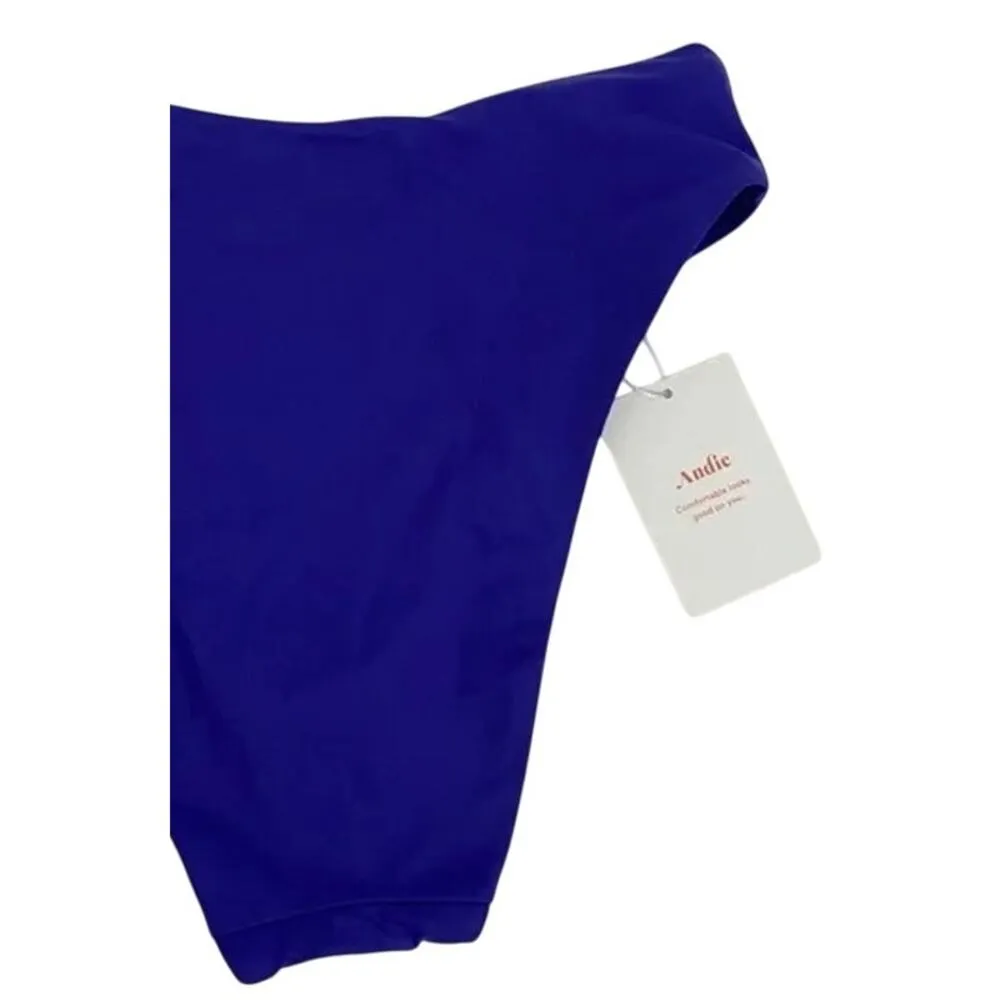 NWT Andie The 90s High Waisted Bottom Swim Cheeky Bottom High Leg Cut XS Lapis - Image 7
