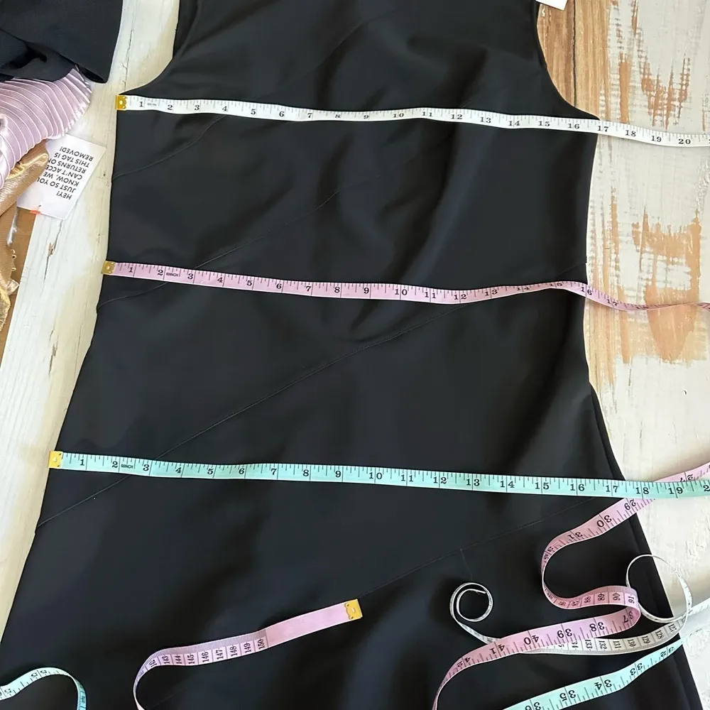 Theory Diagonal Flare Mini Dress Precision Ponte In Black Size 8 - Image 11