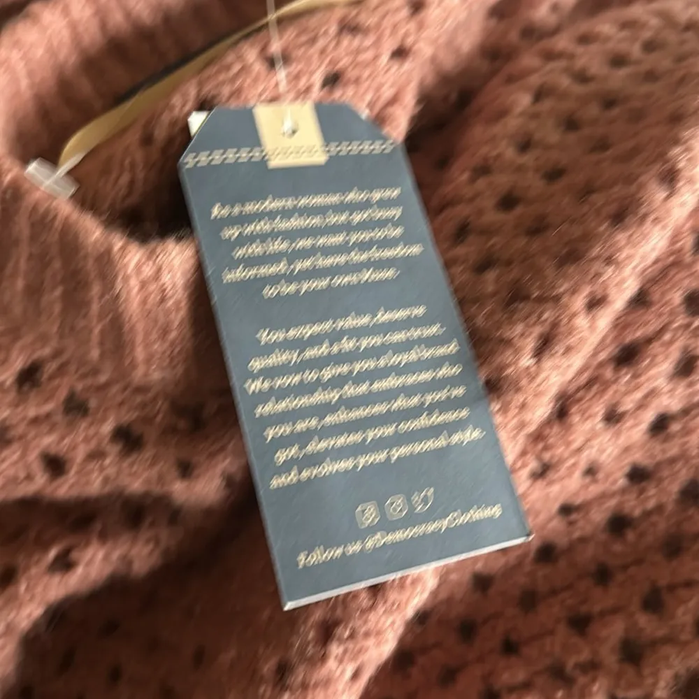 NWT DEMOCRACY Long Sleeve Round Neck Open Work SZ-3X - Image 9