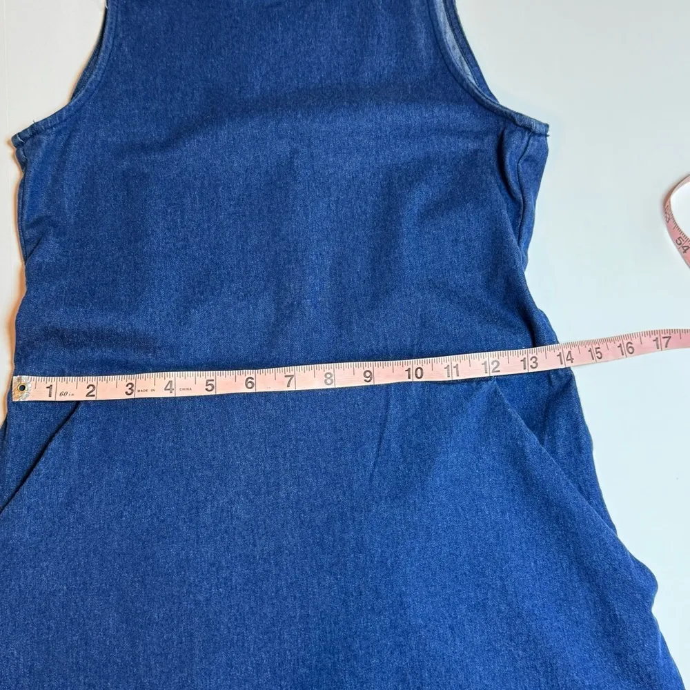 Zara Trf Blue  Sleeveless Dress Small - Image 6