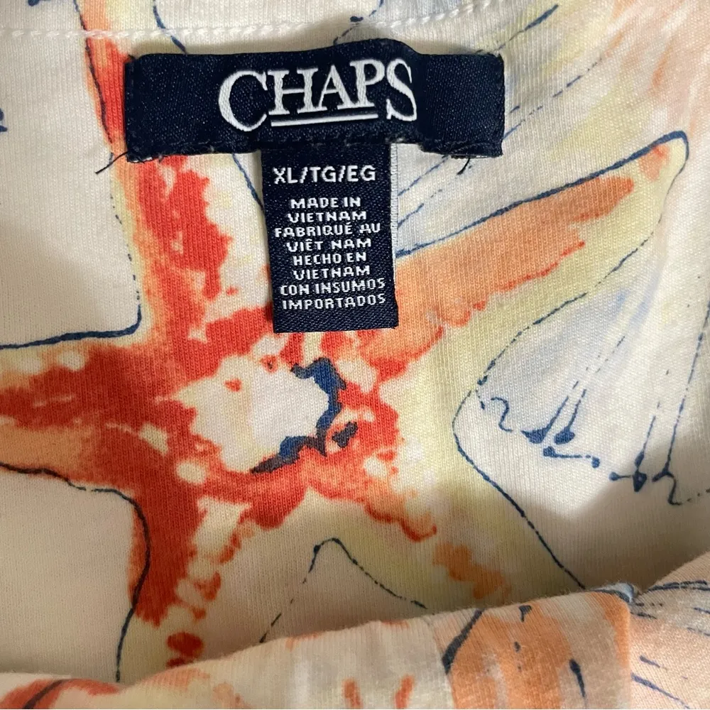 Vacation Summer Beach Resort
BOHO Cruise Cotton Seashell Print
Midi Dress XL - Image 9