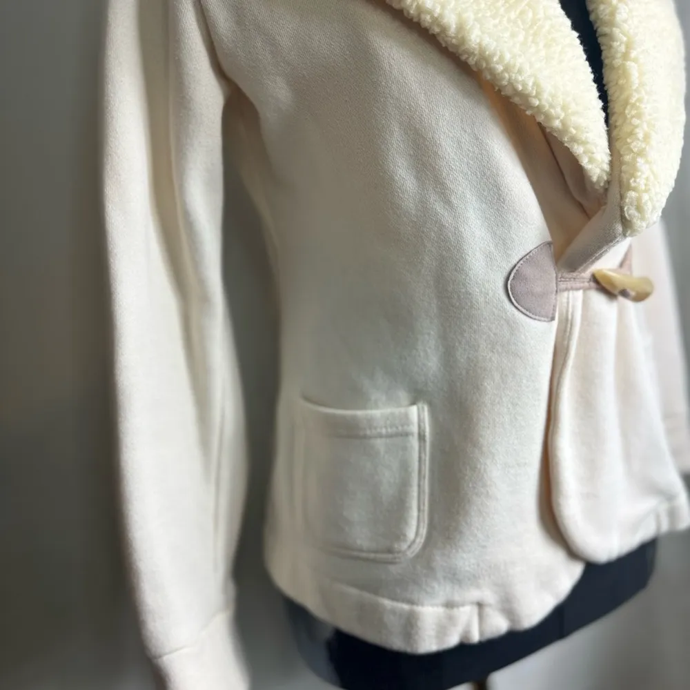 Ralph Lauren Ivory Fleece Sherpa Shawl Collar Blazer Jacket Women's PS PP - Image 5