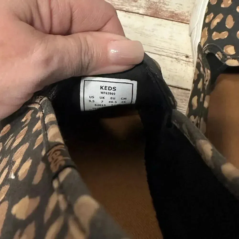 Keds Leopard Print Slip On Sneakers Shoes Size 9.5 Shoes Animal Cheetah Trendy - Image 10