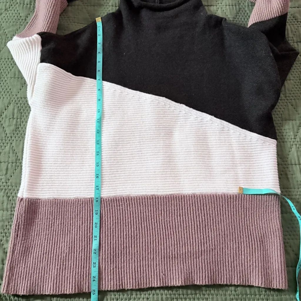 Pink Lily Tricolor Turtleneck Sweater - Image 5