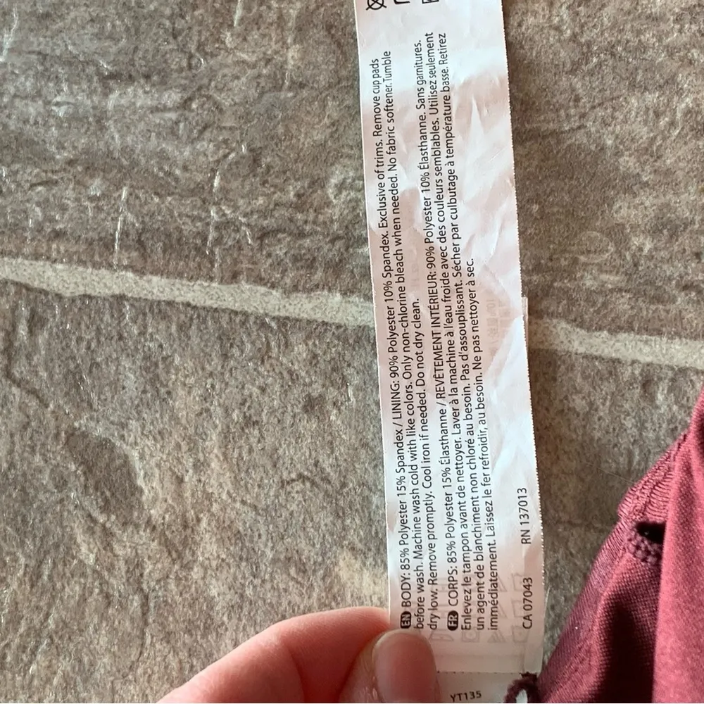 NEW Marika Padded Sports Bra Strappy, Adjustable, NWT Maroon Leopard Print - Image 10