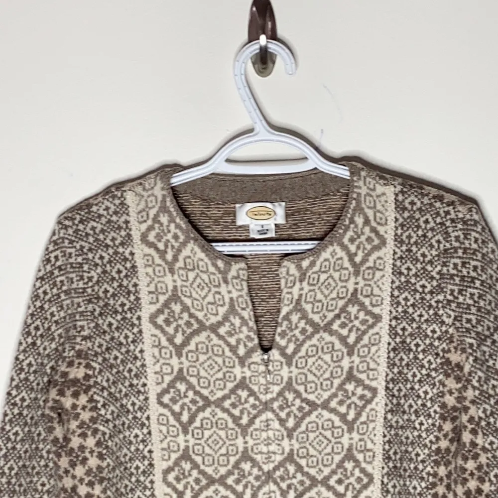 Talbots ethnic lambswool patterned sweater size M - Image 55