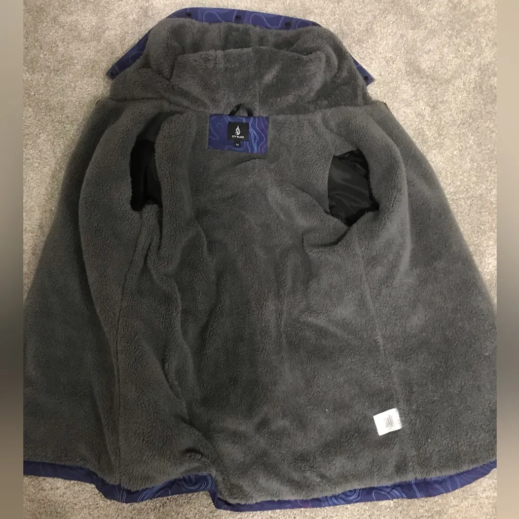 THREYDA ELEVATION WOMEN'S SHERPA JACKET Blue Size M - Image 5