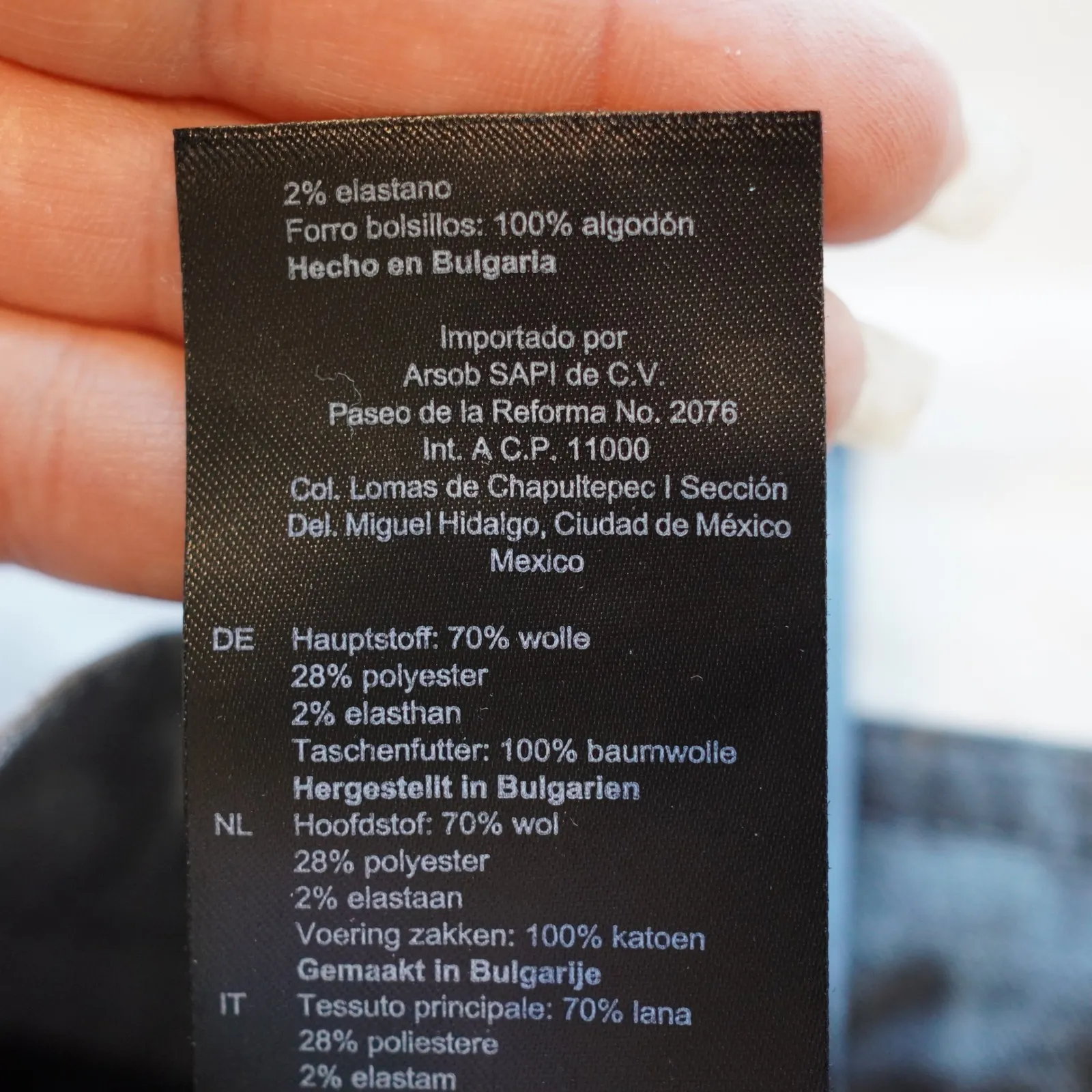 Sandro Gray Slim Fit Drawstring Trousers Wool Pants Size‎ M - Image 12