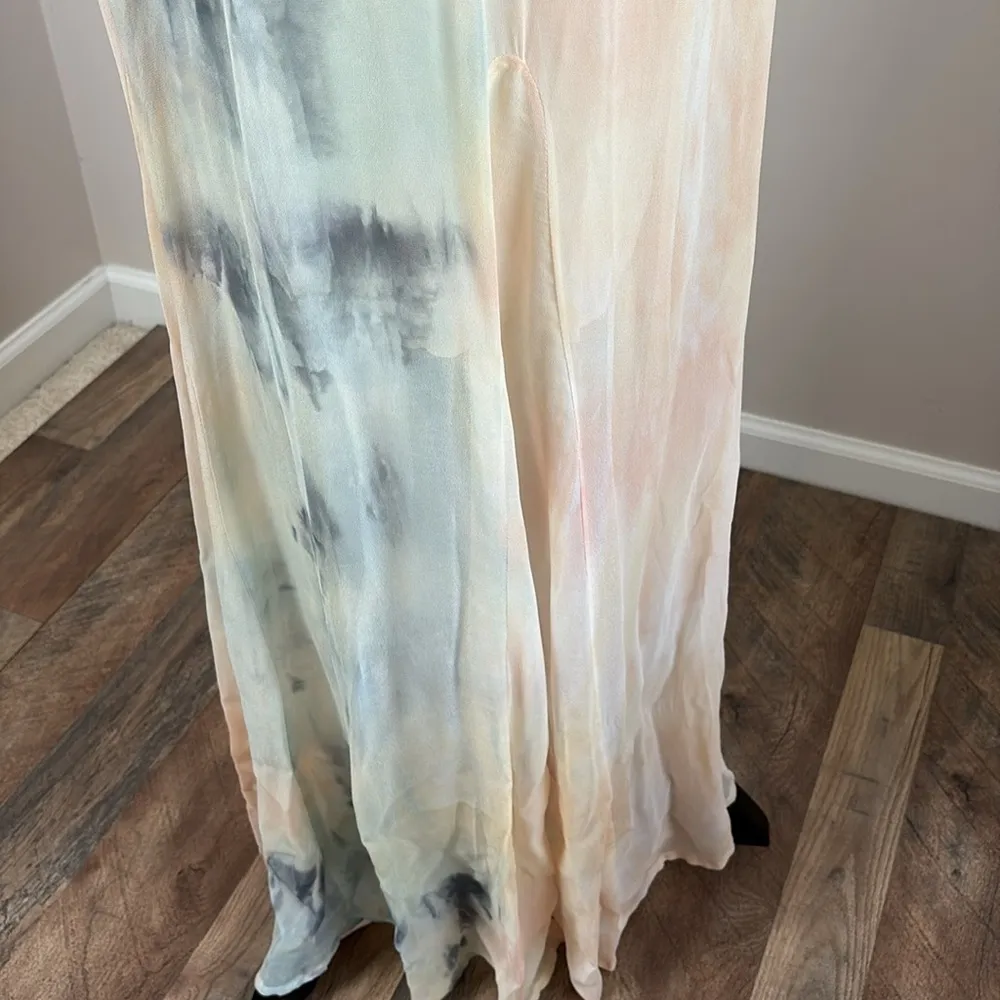 New Young Fabulous & Broke Elie Trapeze in Buttercup Picnic Wash Maxi Dress Sz M - Image 6