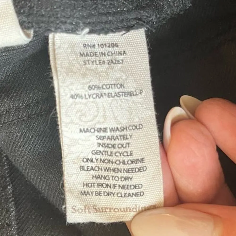 Soft Surroundings High Rise Flare Black Stretchy Jeans sz. XS - Image 6