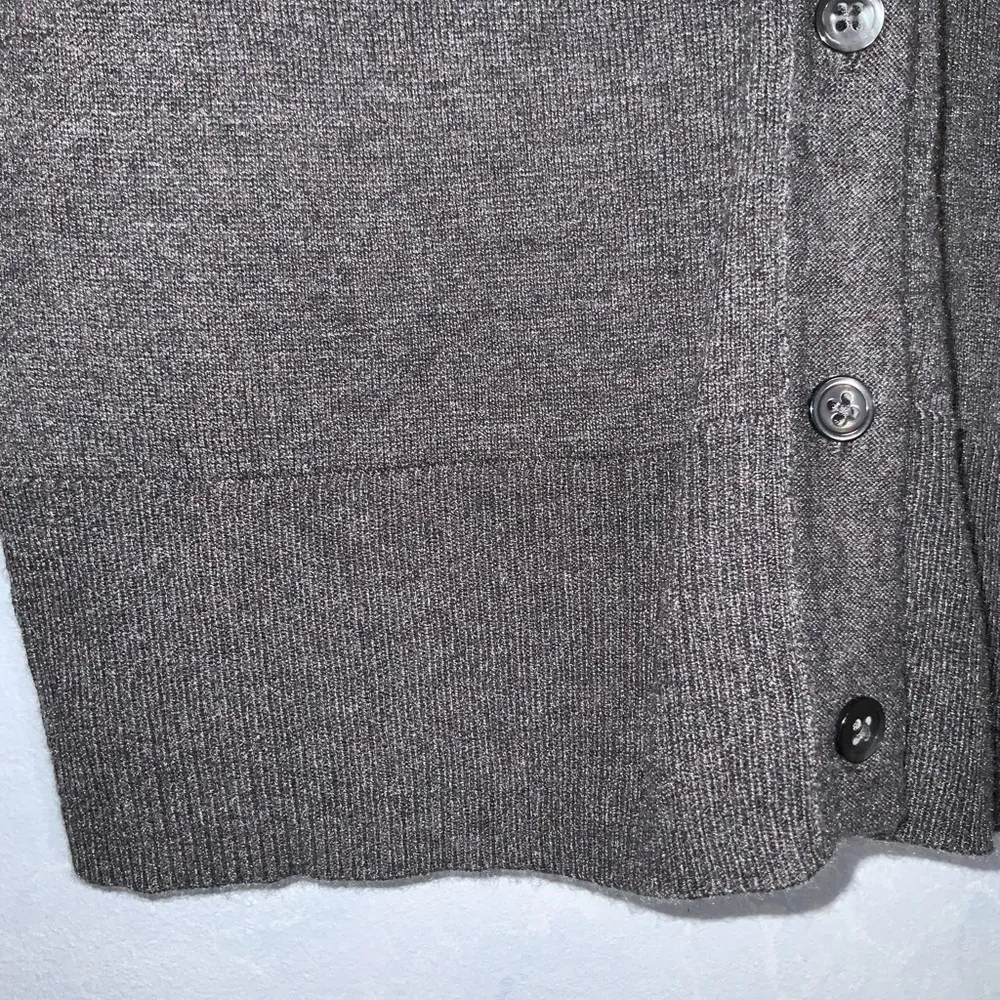 Eddie Bauer Lightweight Gray Button Front Sweater Casual Cardigan Business XS - Image 5