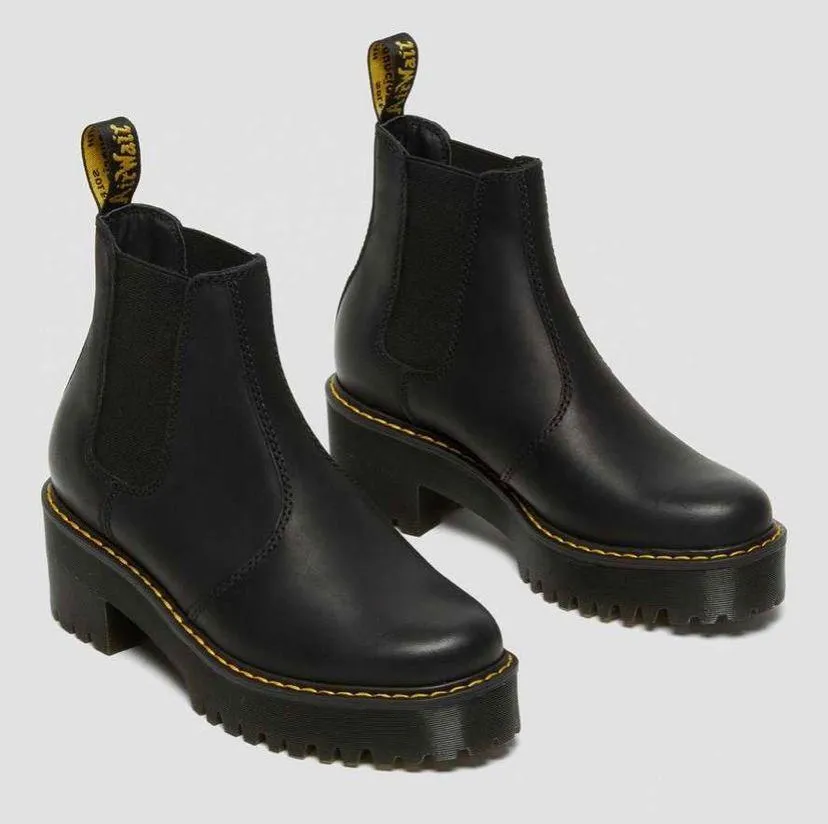 Dr. Martens Leather Platform Chelsea Boots - Image 3