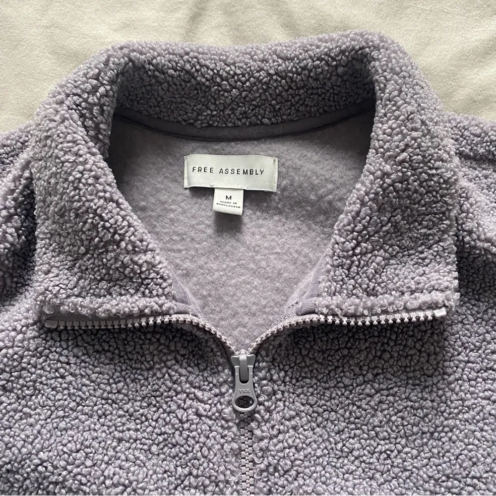 Free Assembly Sherpa Pullover Purple Size M - Image 5