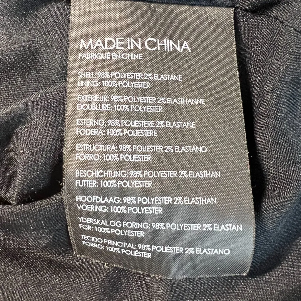 Club Monaco Dress 8 Black White Floral‎ Long Sleeve Kaisle Sheath Above Knee - Image 11