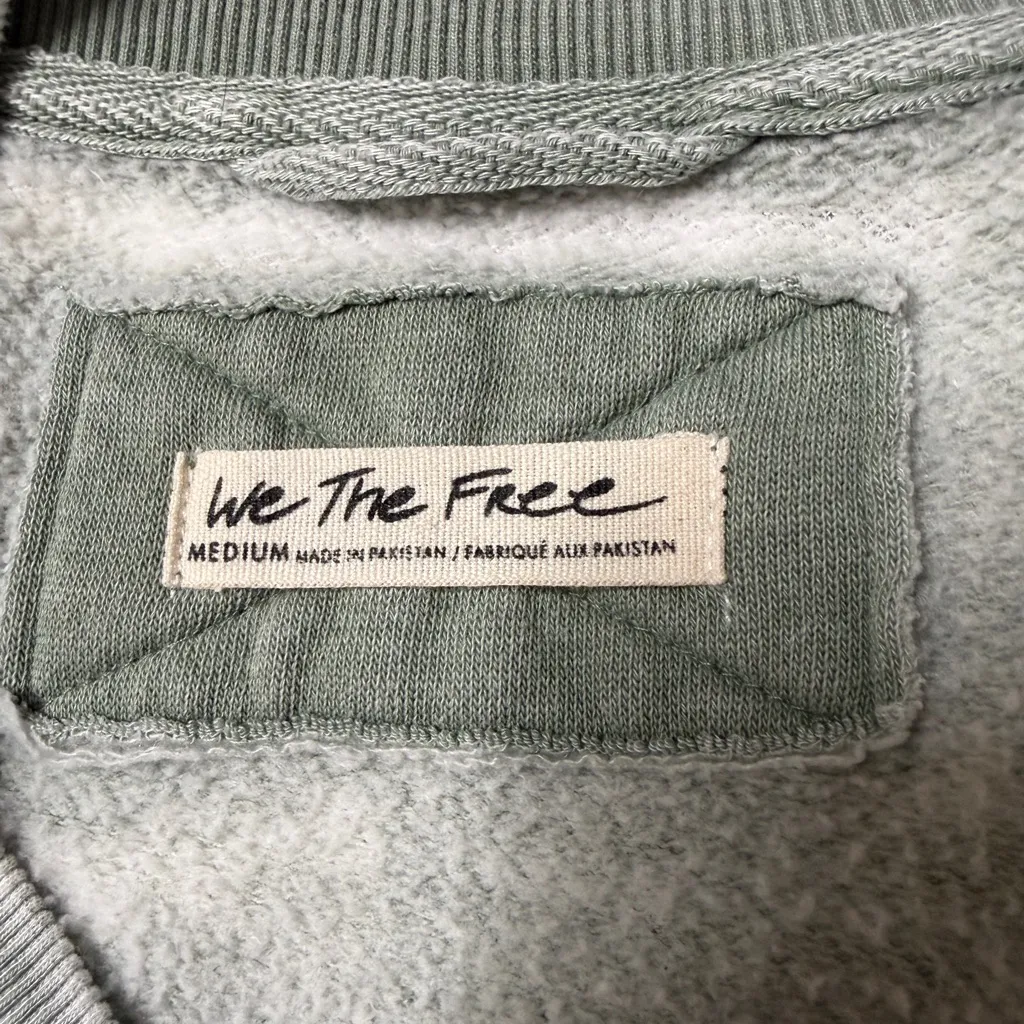 We the Free Free People Robbie Bomber Jacket Coat; zip up shirt top; medium - Image 6