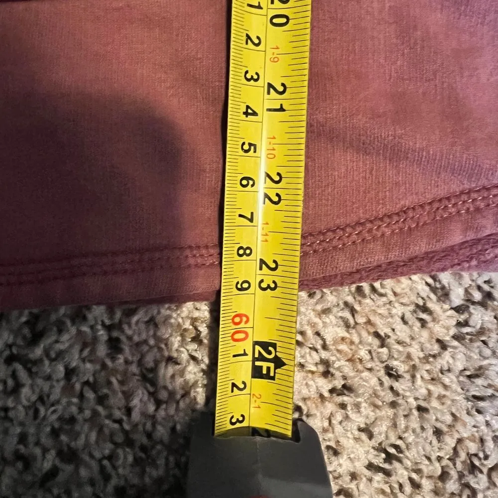 Woolrich Quarter-Zip Fleece Pullover Casual Sweatshirt Burgundy M - Image 5