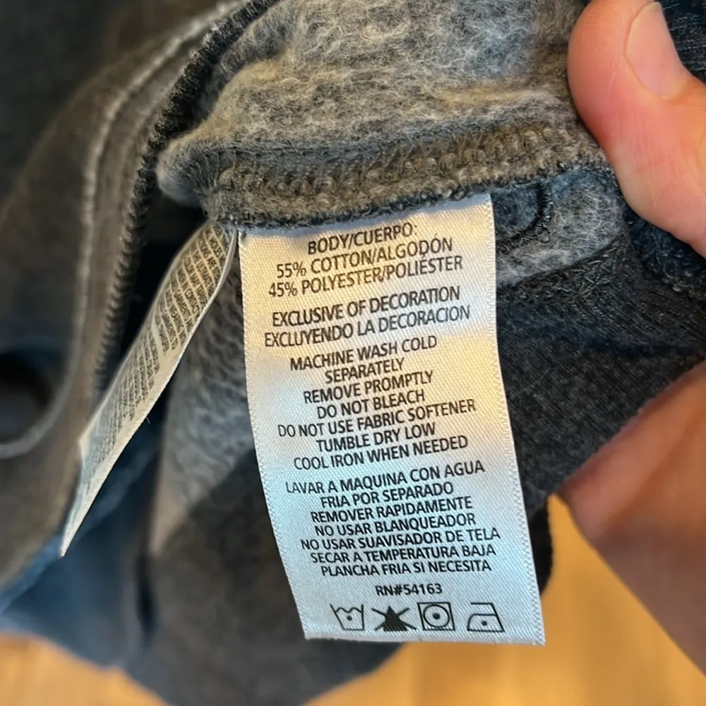 Calvin Klein Sweatshirt Charcoal Comfy Cross Over Front - Image 11