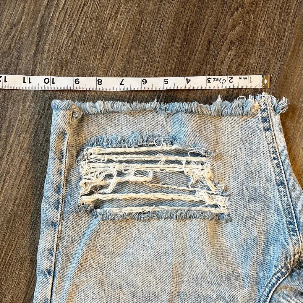 American Eagle Outfitters Skater Distress High Rise Jean Shorts Size 8 - Image 10