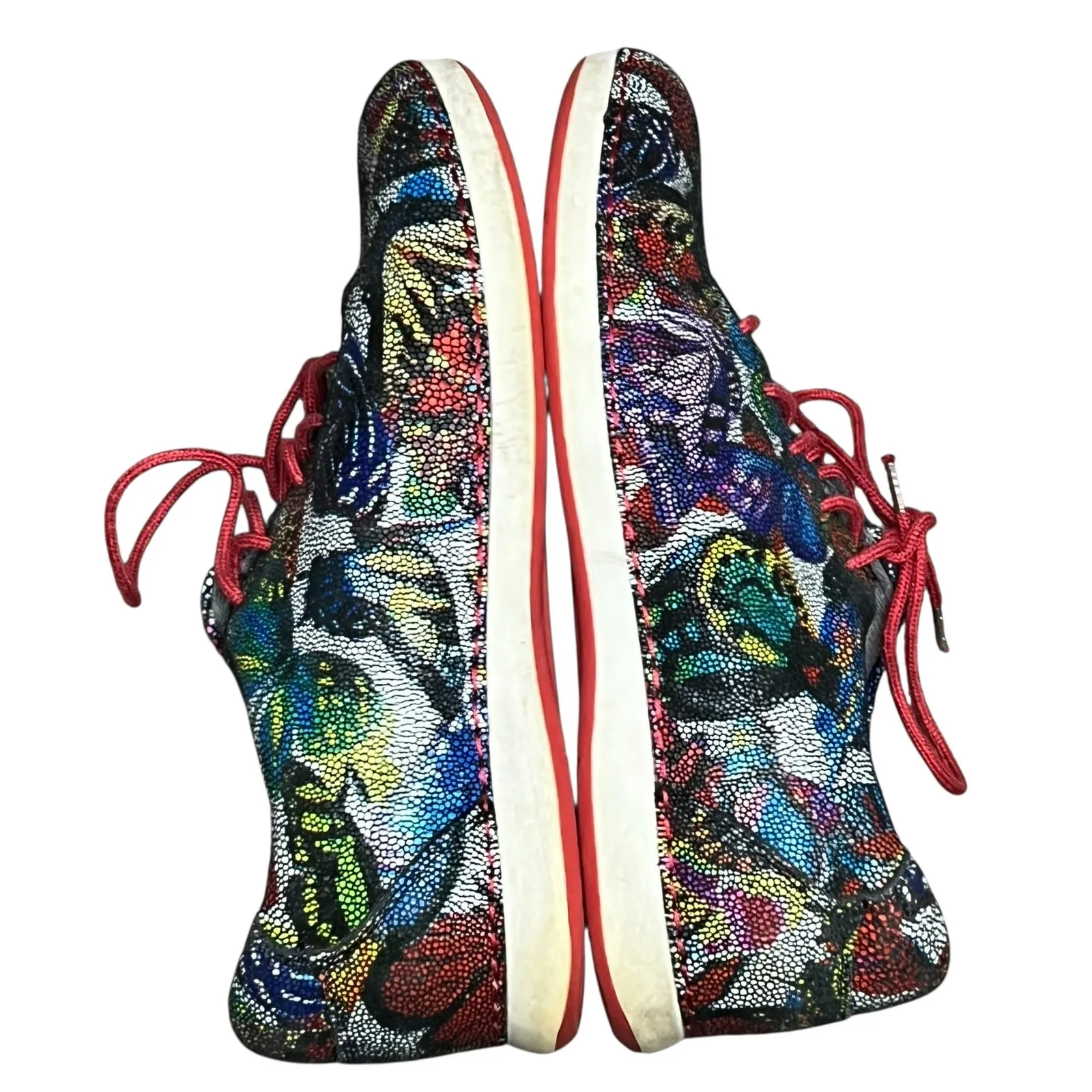 Alegria PG Lite Sneaker Womens 9.5-10 Multicolor Mosaic Butterfly Leather Artsy - Image 8