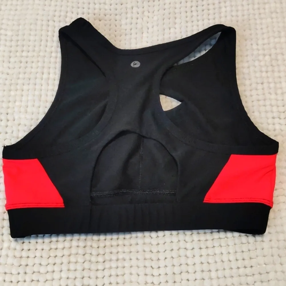 90 Degree Reflex Black Pink Racerback Sports Bra Activewar Size Small EUC #0430 - Image 3