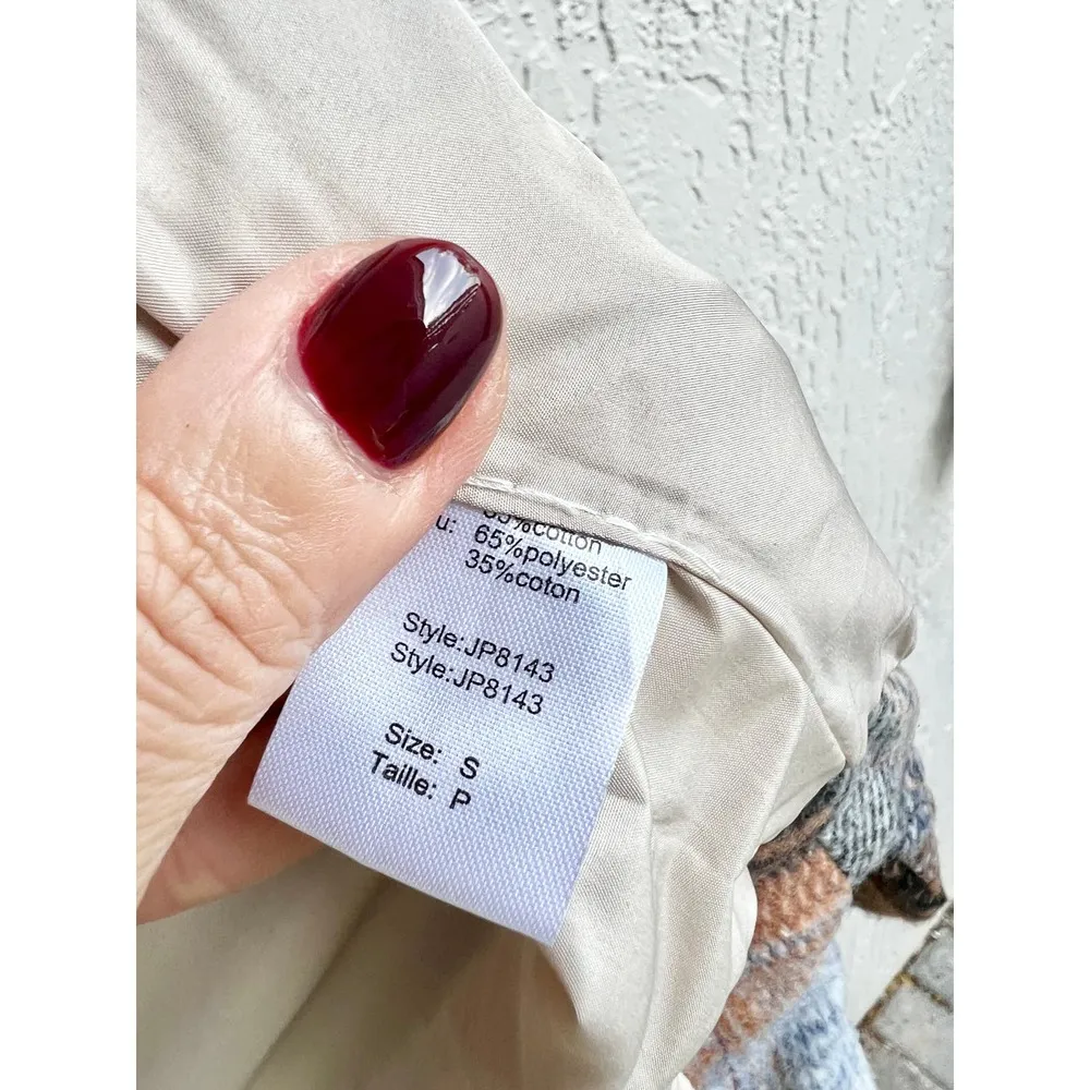 NWT Elan Long Sleeve Riley Plaid Button Front Jacket Brown Women's Size Small - Image 7