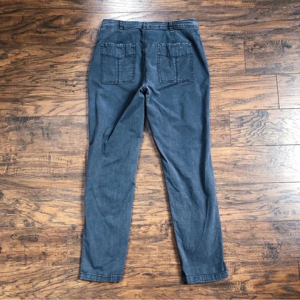 Anthropologie • The Wanderer Utility Pant washed black straight leg ankle crop - Image 8