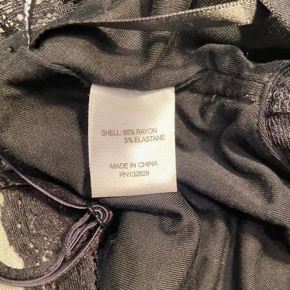 Majorelle , Bodysuit with lace edges, snap bottom, adjustable straps, size small‎ - Image 4