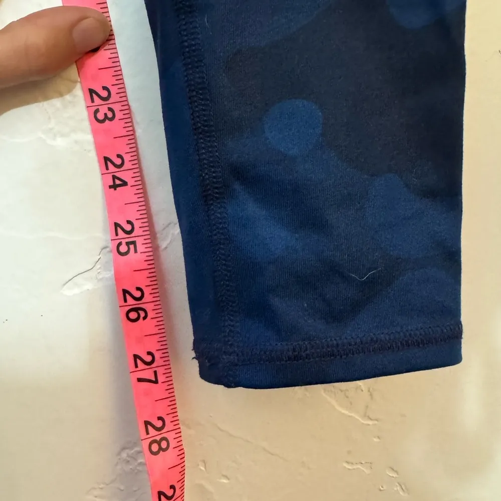 ALO YOGA BLUE CAMOFLAUGE MID RISE LEGGINGS SMALL - Image 9