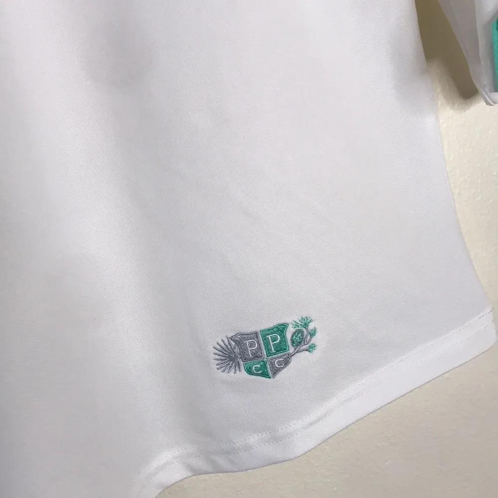 Footjoy ladies baby pique polo golf shirt with sleeves size large - Image 4