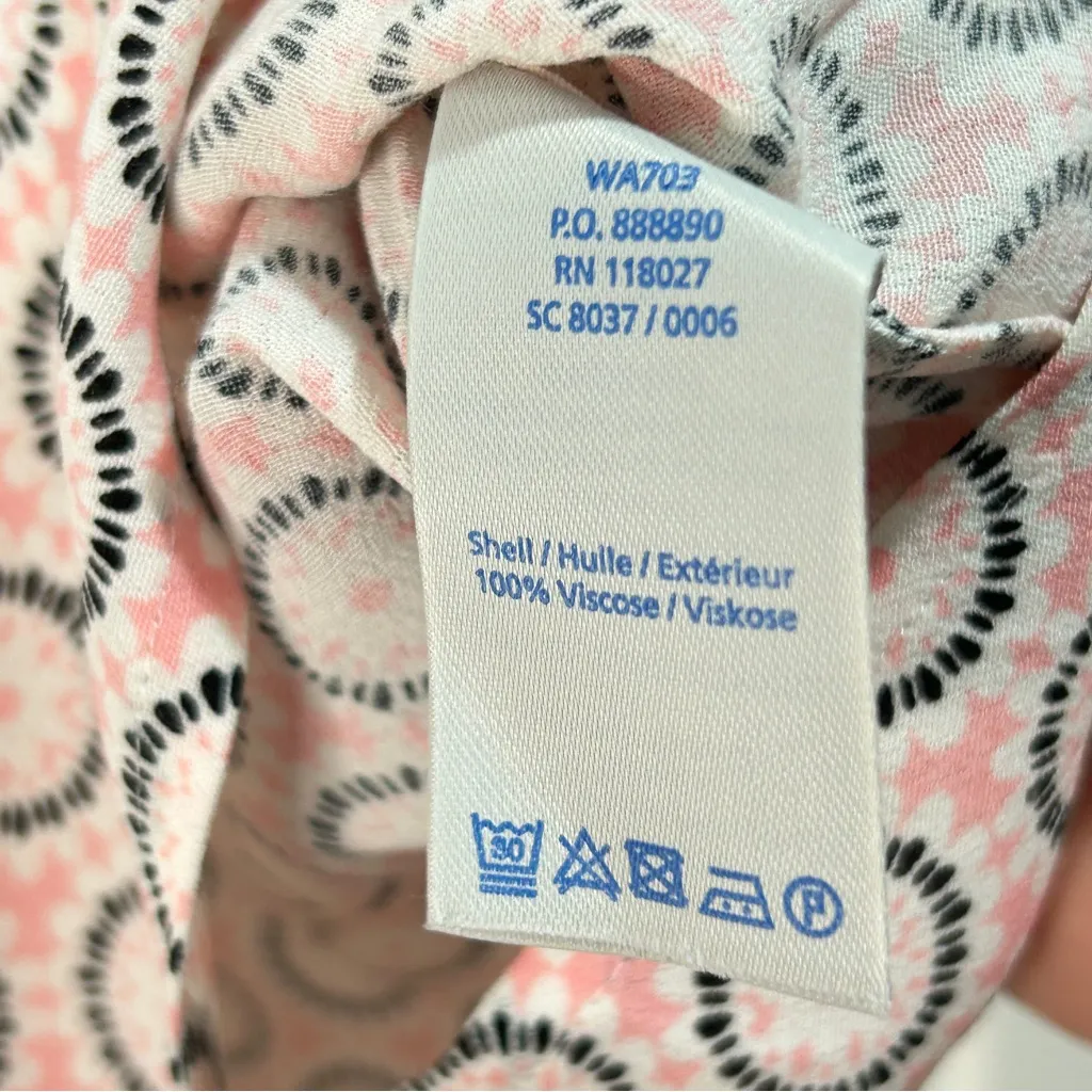 Boden short Sleeve Shirt Blouse with Keyhole lightweight cap sleeves size 10 Pink - Image 5