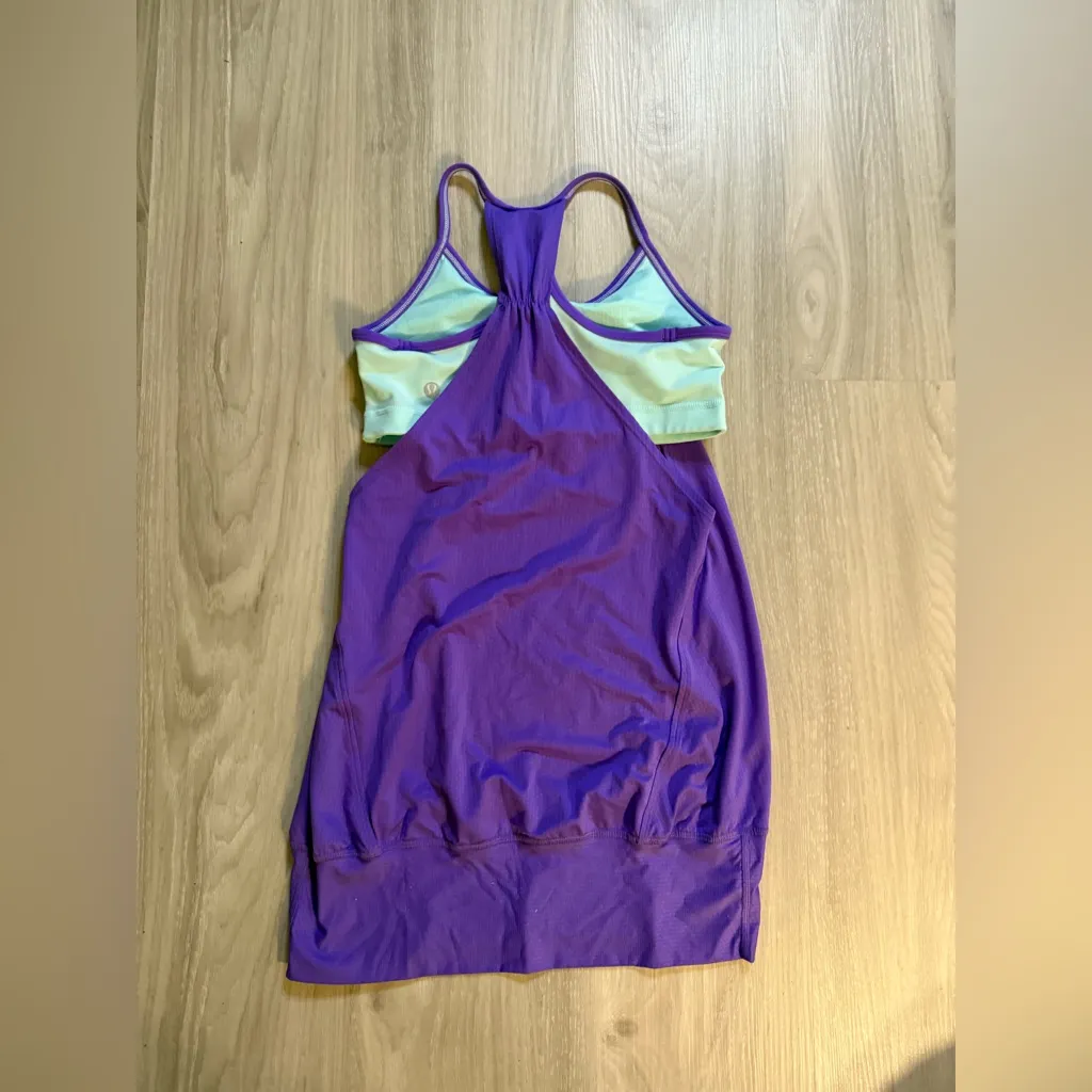 Lululemon No Limits Tank –Power Purple Aquamarine Sz4 Like New Retired Edition - Image 10