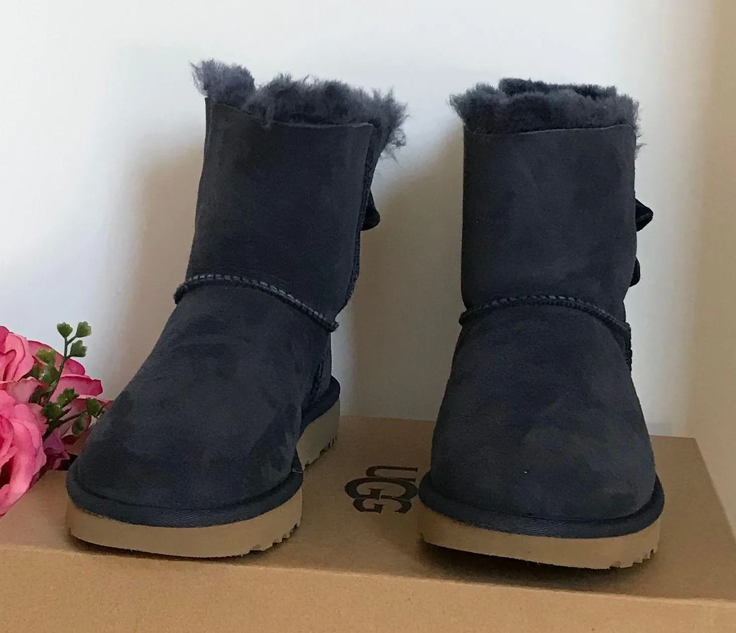 UGG Mini Bailey Bow II Velvet Ribbon - Image 4