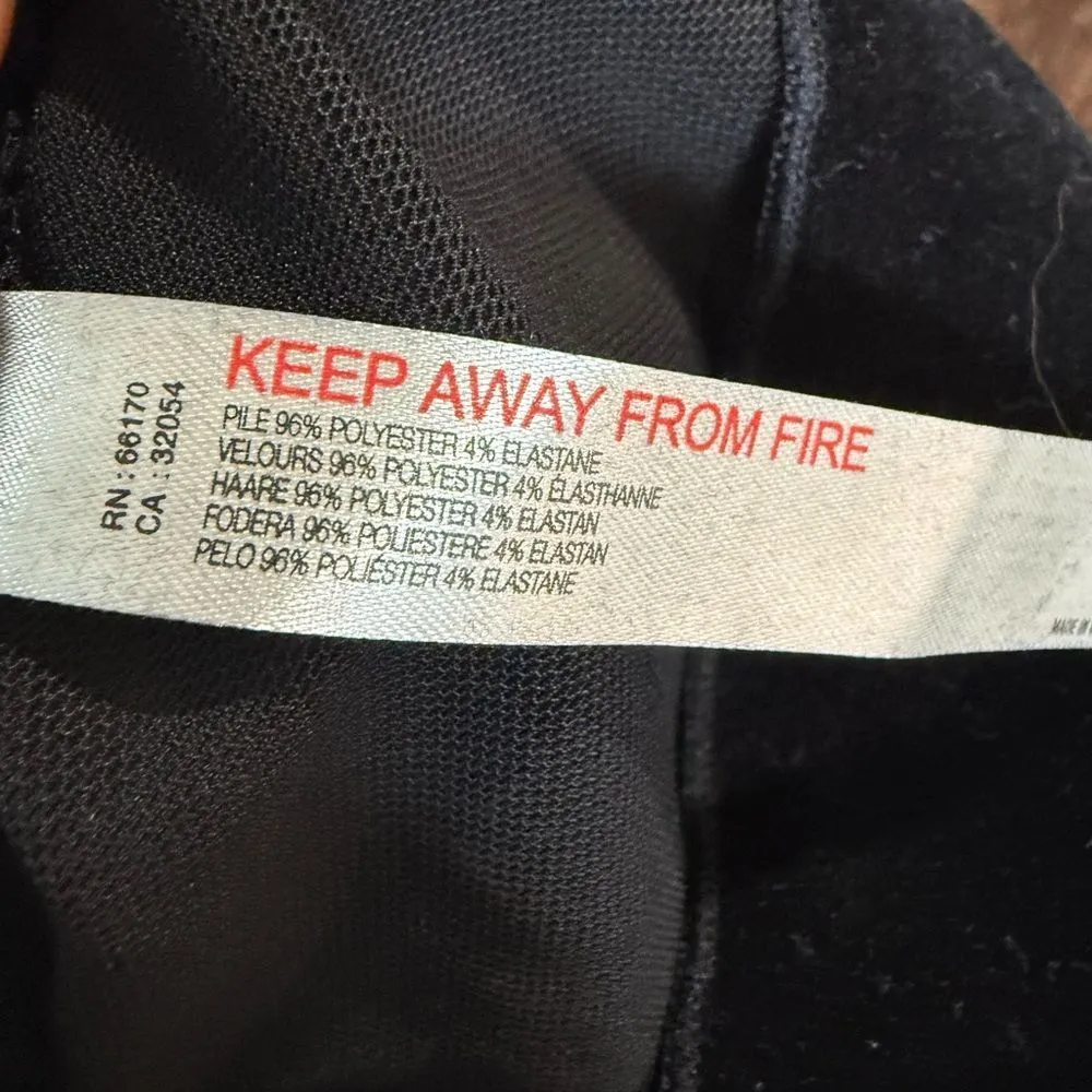 Elegant Black Long Sleeve Fitted Blouse Size XS - Image 5