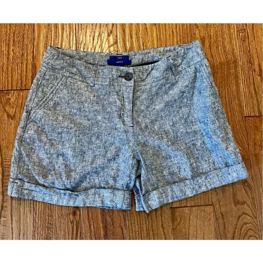 Apt. 9 Torie linen blend short size 6 - Image 2