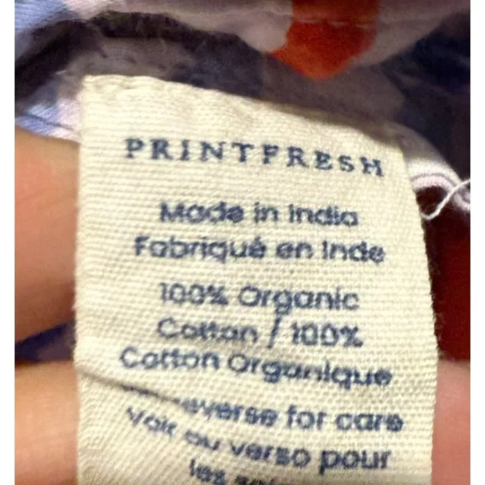 Anthropologie Print Fresh Pajamas Women XS Halloween Cats Witch Pumpkin Organic Purple - Image 4