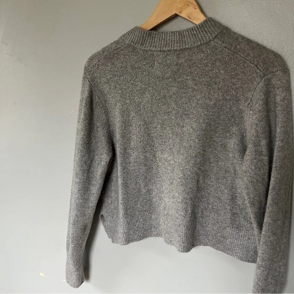 Juicy Couture Gray Lace-Up Sweater Vtg 90s Y2K - Image 6