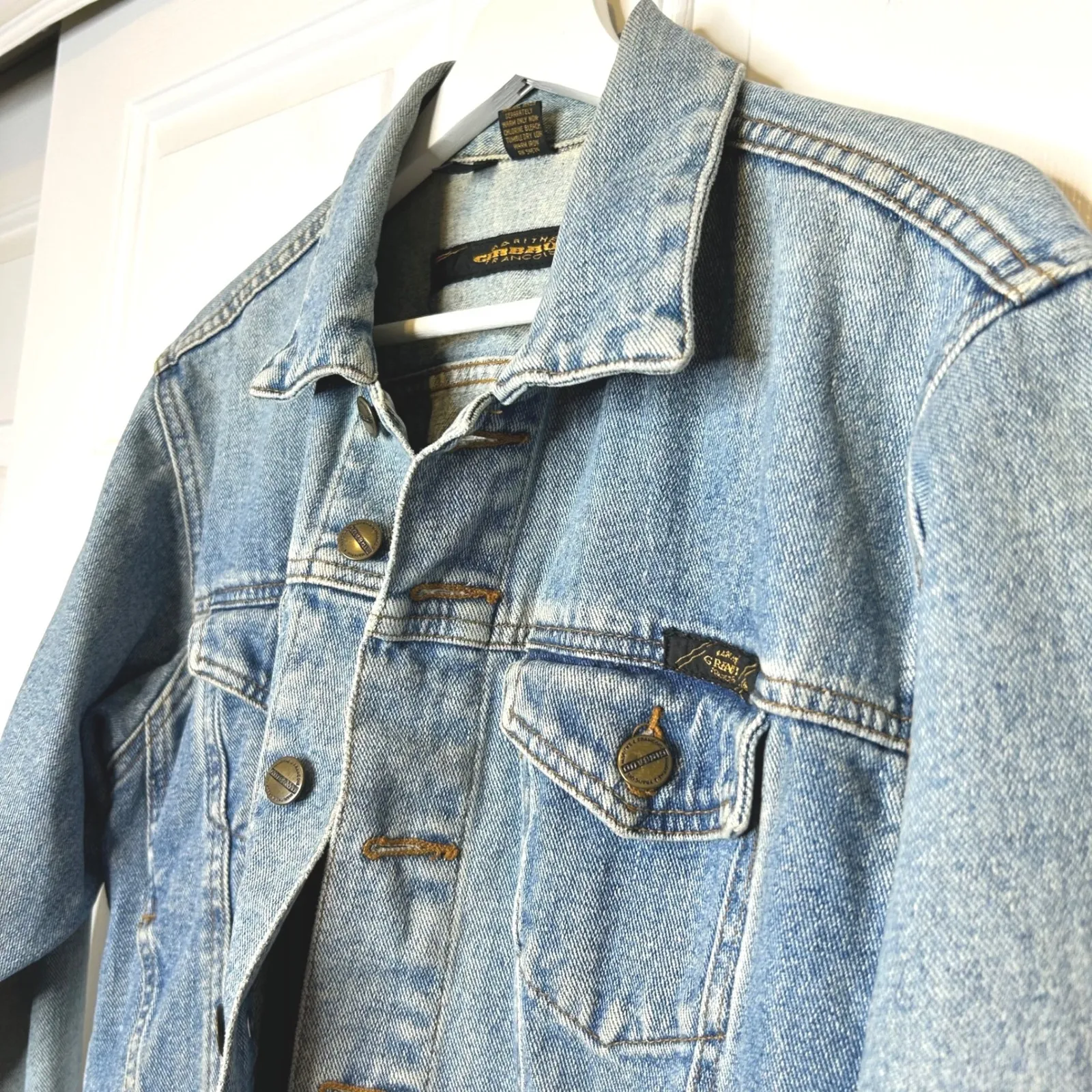 Marithe Francois Girbaud Denim Jacket Avis Auto Boutique Las Vegas Vintage S Blue - Image 4