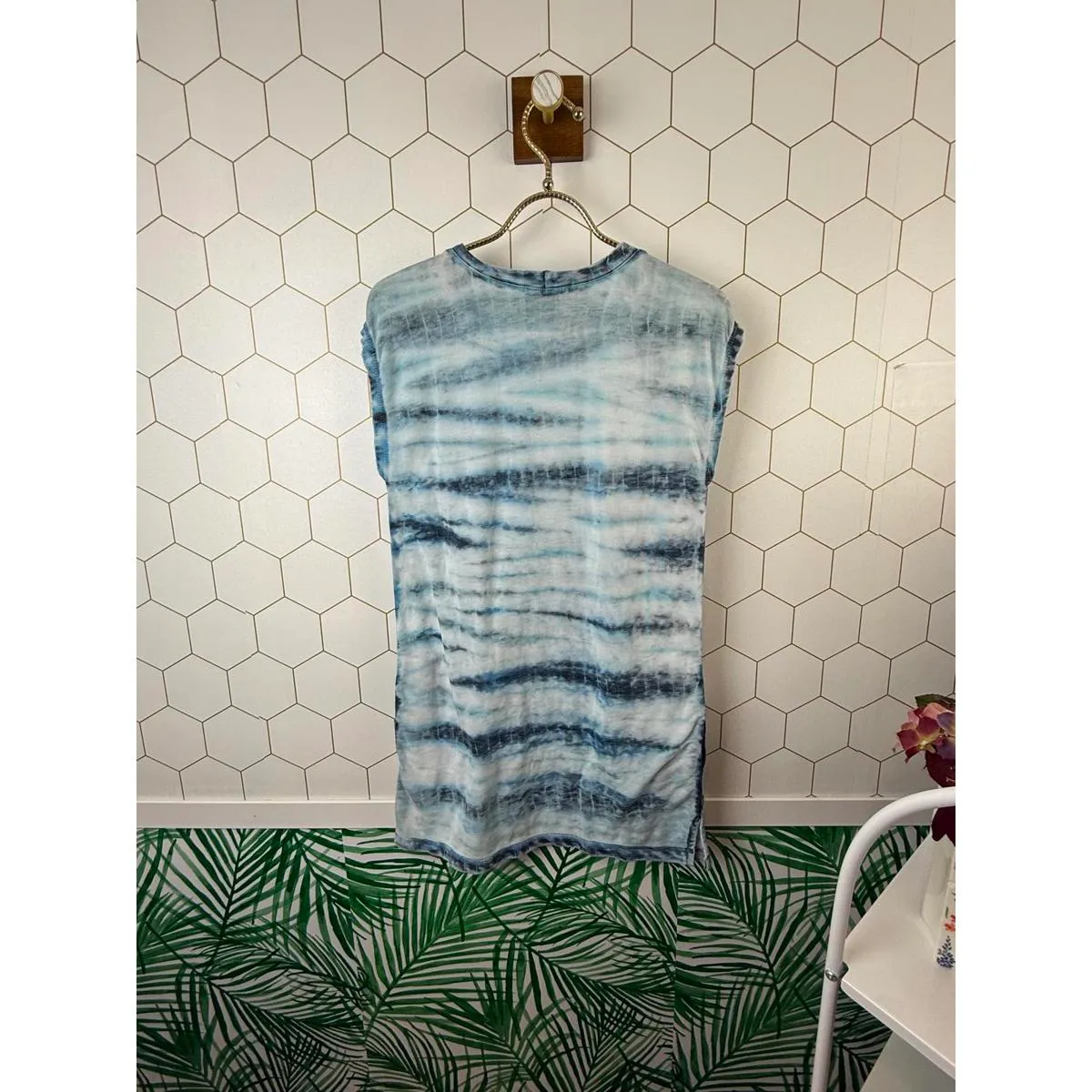 Young Fabulous & Broke Blue Tie-Dye Sleeveless Tunic - Size - 12 - Image 3