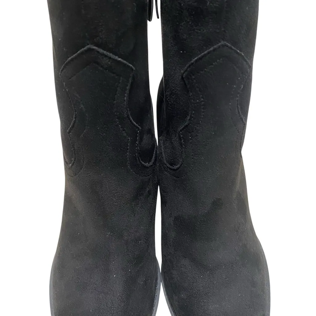 Nine West Rich Black faux Suede Zip Up Ankle Booties Women’s Size 7.5 NWOT - Image 11